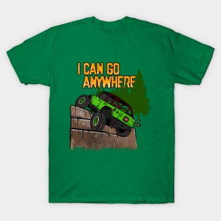 Green Jeep Flex I Can Go Anywhere T-Shirt